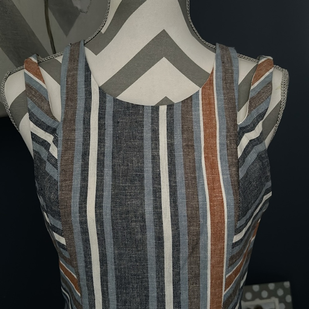 Bcbgeneration Linen Striped Dress - Picture 2 of 11